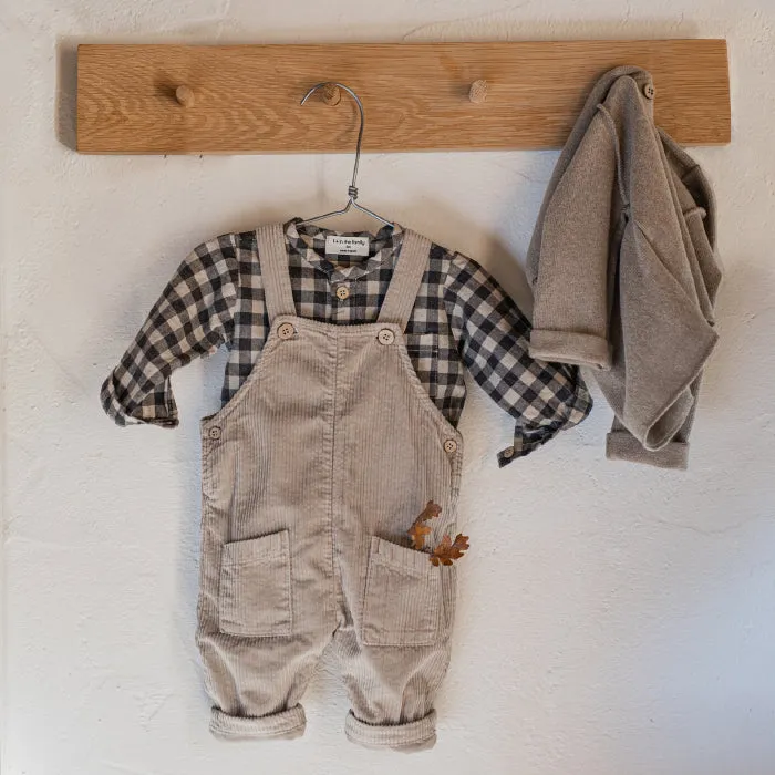 1+ In The Family Baby And Child Henry Shirt Taupe Checks