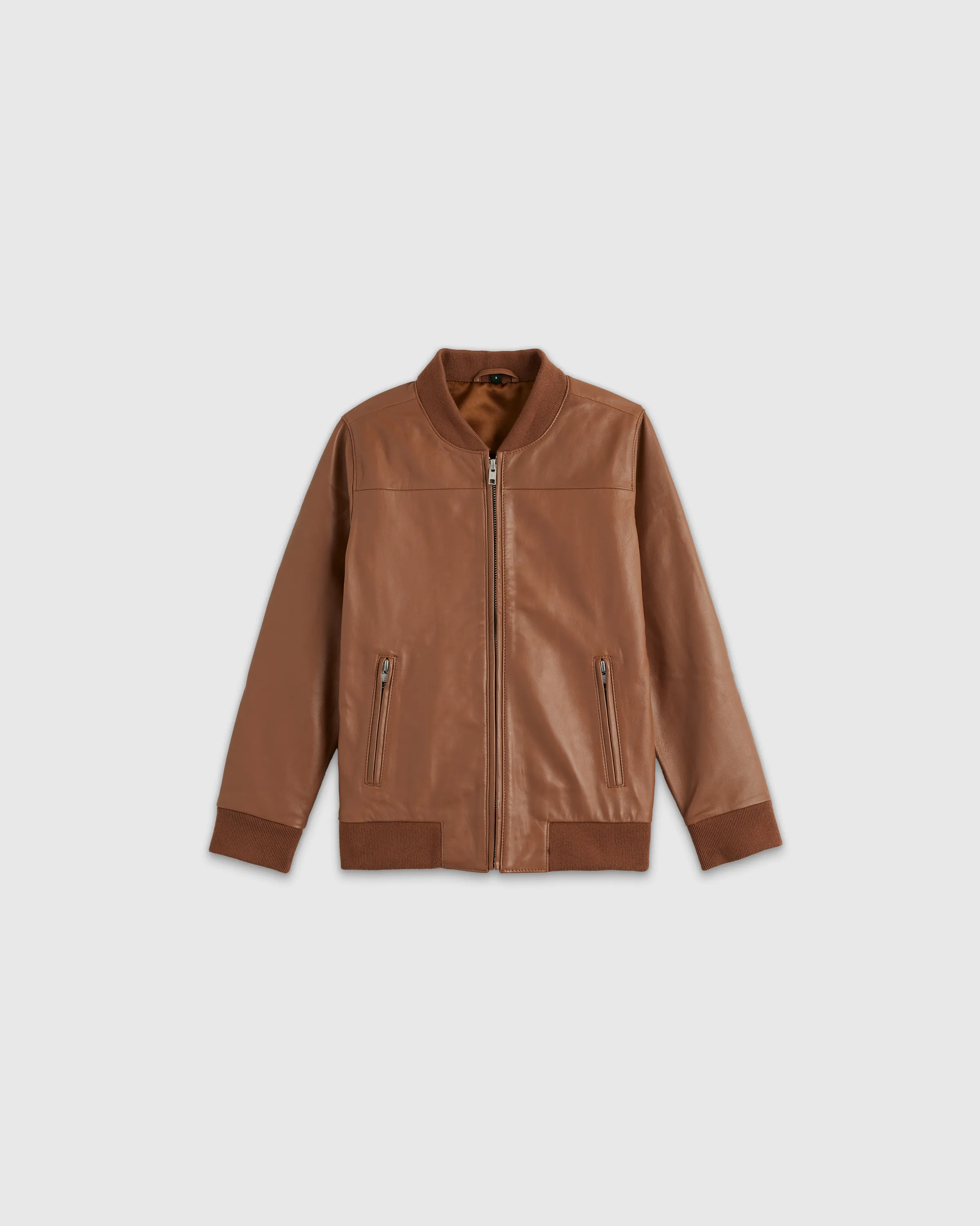 100% Leather Bomber Jacket