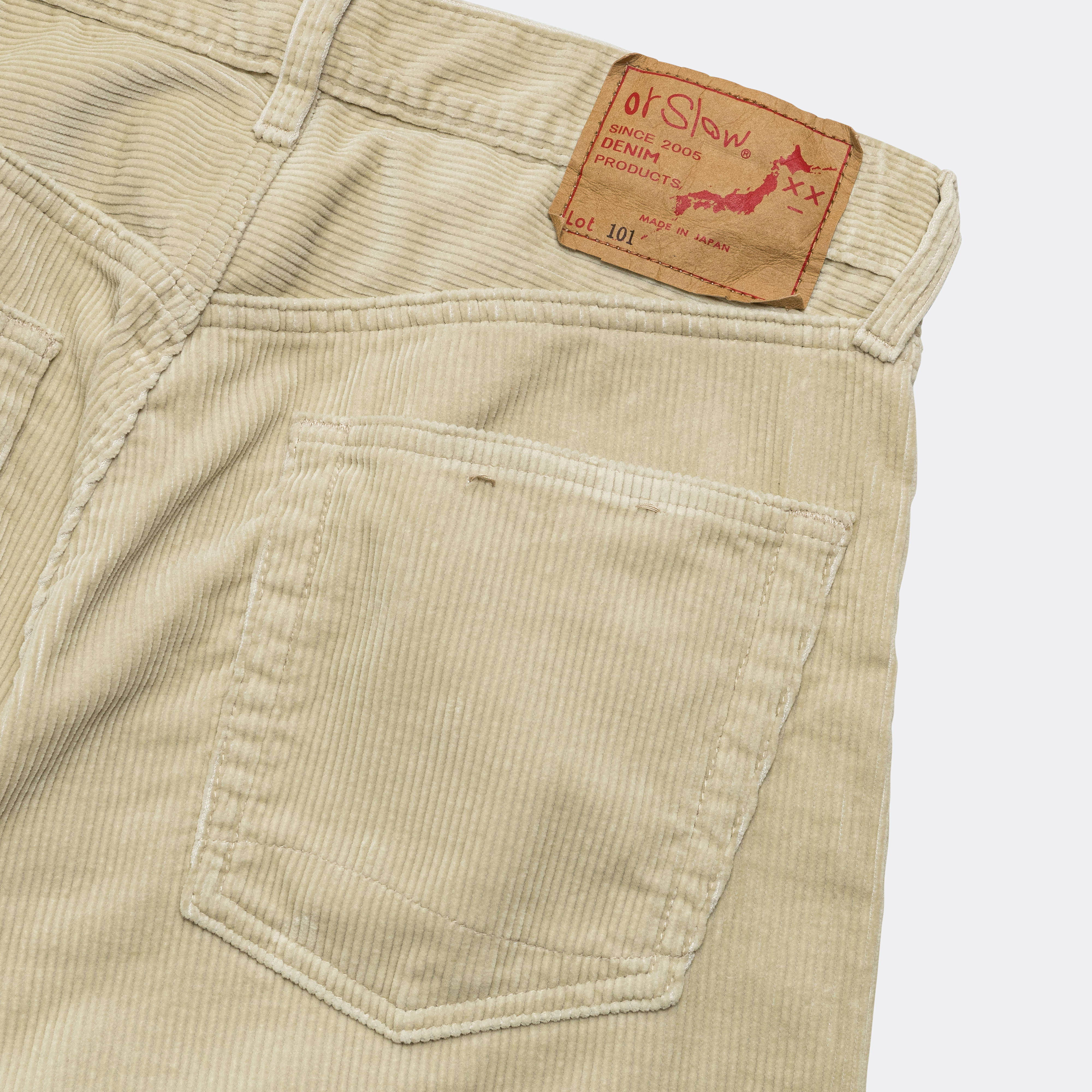 101 Dad's Fit Corduroy Pants - Ivory