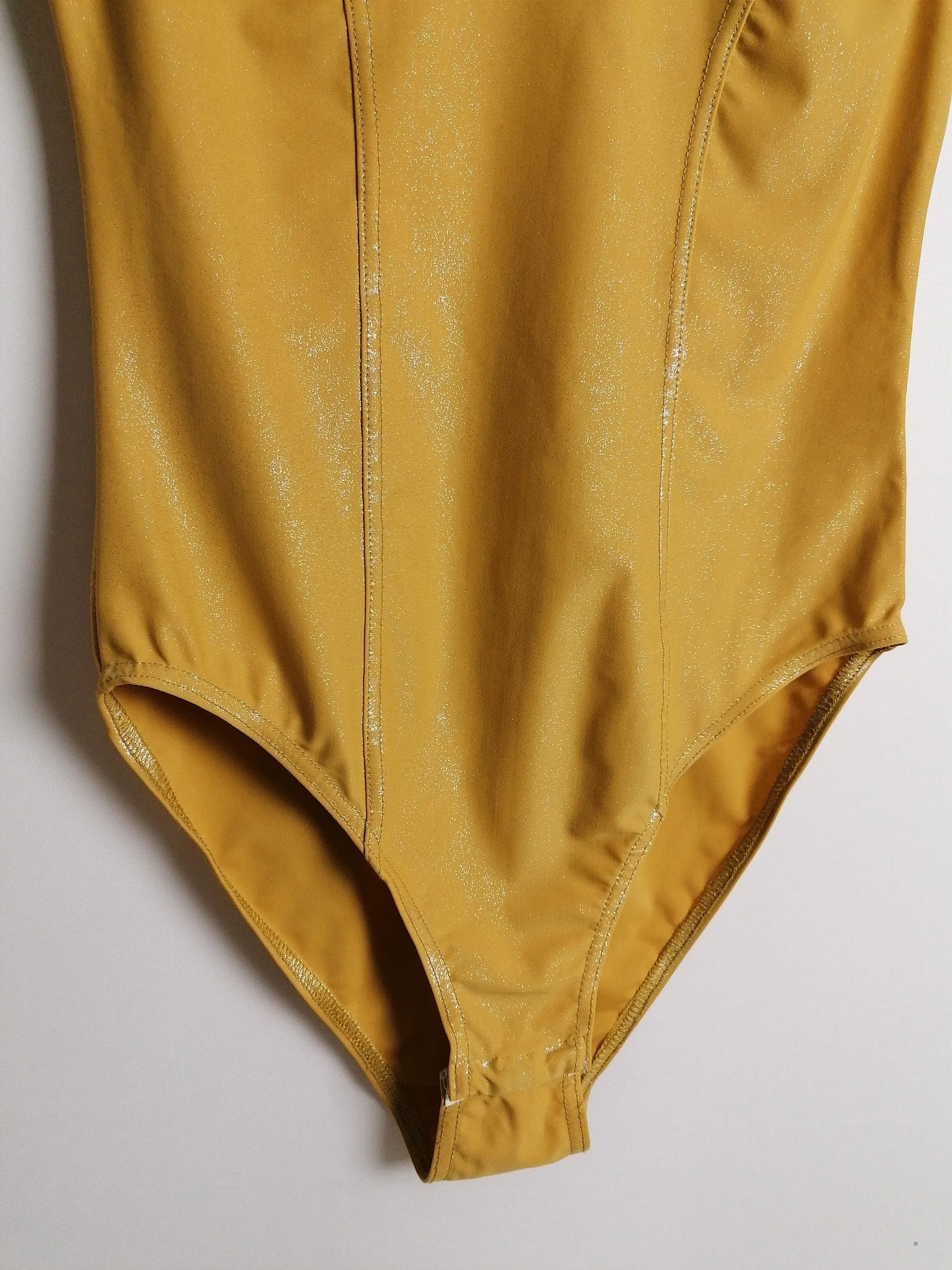 90's Gold Bodysuit Liquid Yellow - size XS-S