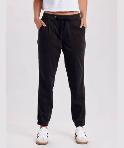 9/27/2018 UNIONBAY | Black Demerey Sateen Jogger Pants for Women