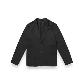 About Companions Enver Blazer black linen