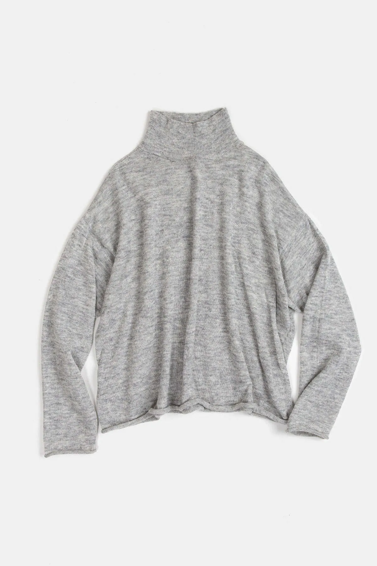 Alpaca Turtleneck - Light Grey