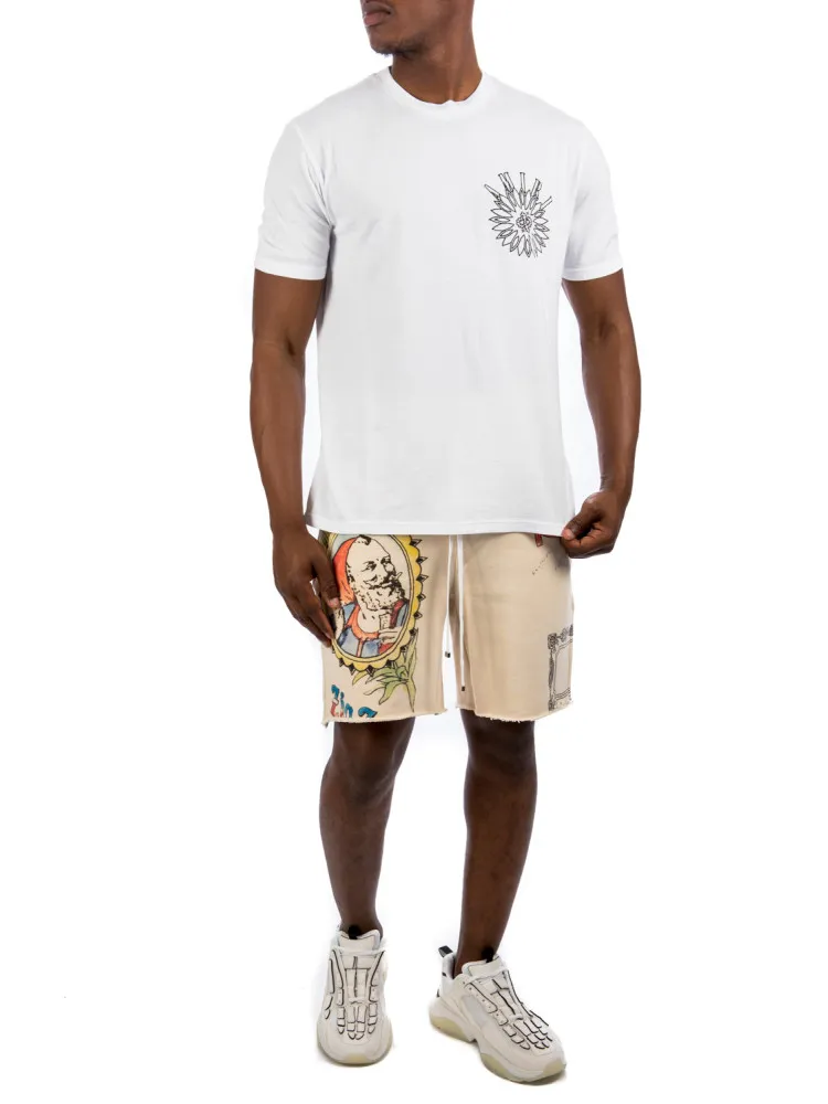 Amiri Zigzag Sketch Sweatshort | Credomen