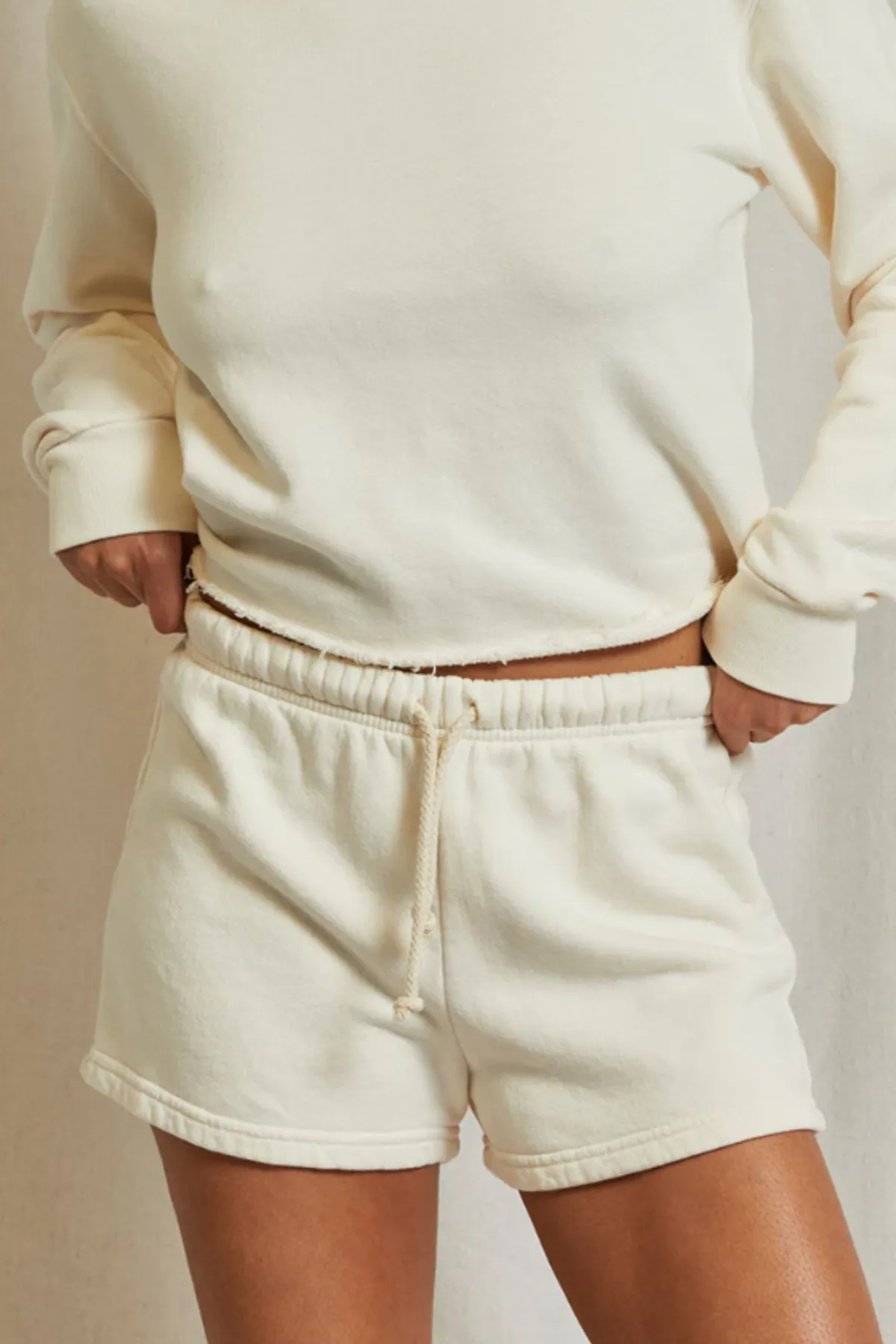 Aruba Beach Fleece Sweatshort - Ivory