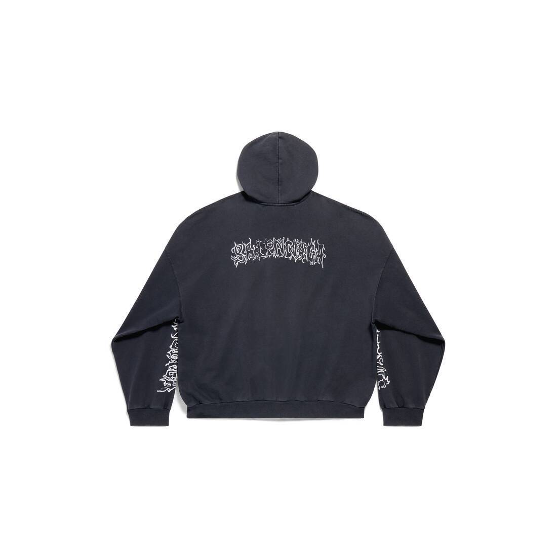 BALENCIAGA  |Diy Metal Outline Hoodie Oversized in Black/white