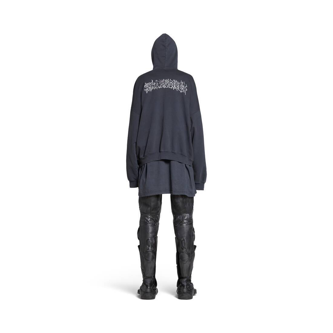 BALENCIAGA  |Diy Metal Outline Hoodie Oversized in Black/white