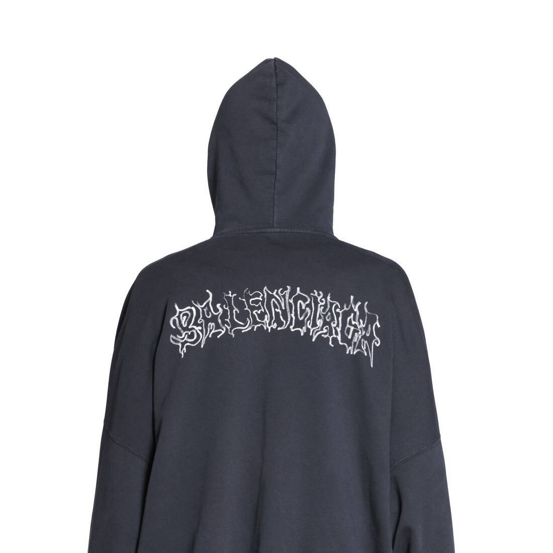 BALENCIAGA  |Diy Metal Outline Hoodie Oversized in Black/white