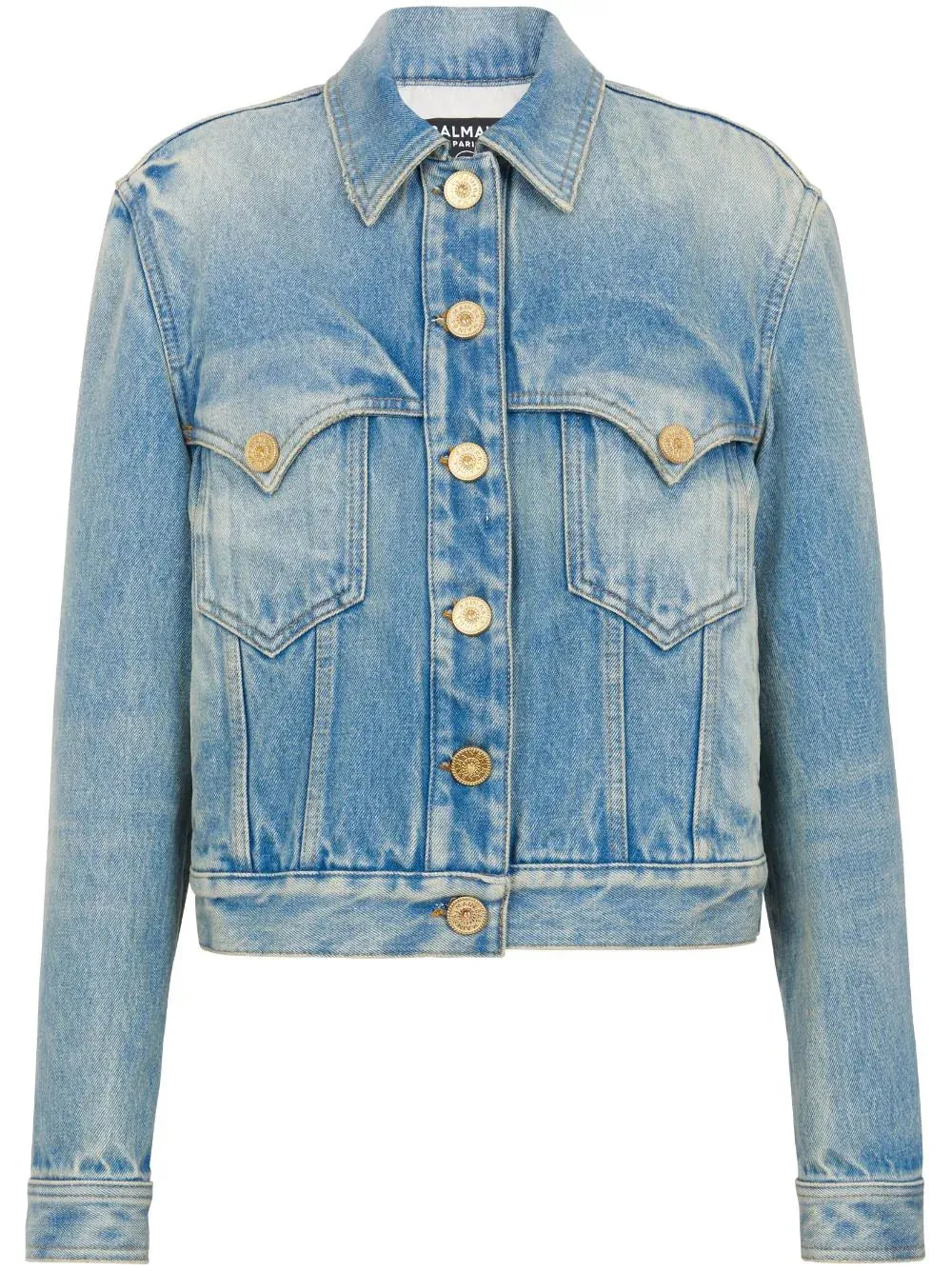 BALMAIN - Stonewashed Denim Jacket