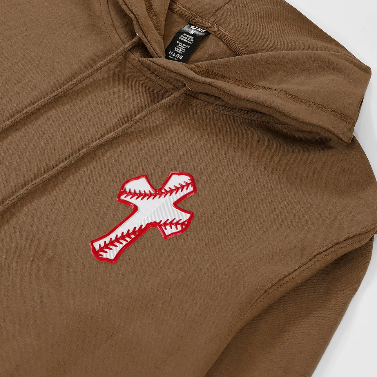 Baseball Cross Patch Hoodie