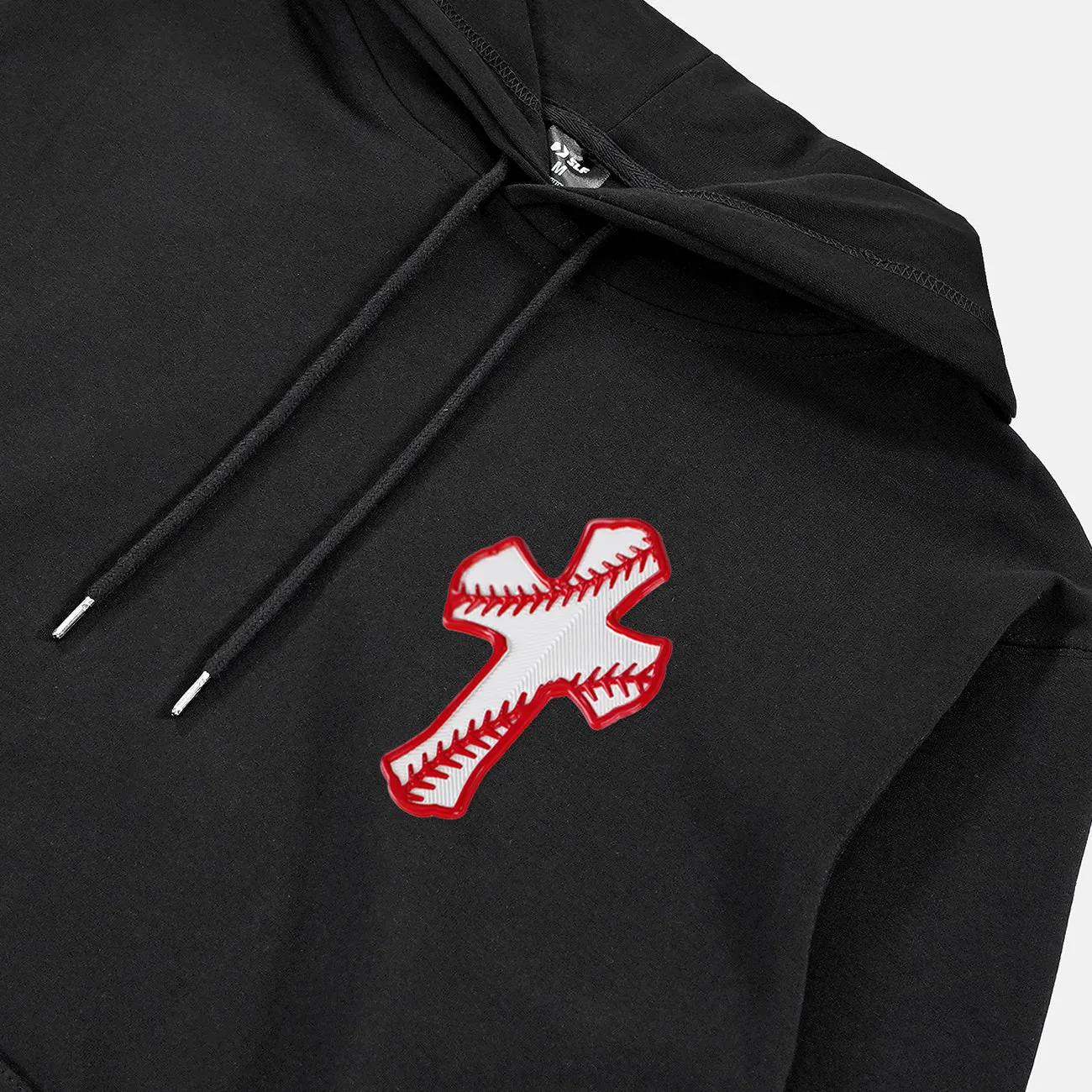 Baseball Cross Patch Hoodie