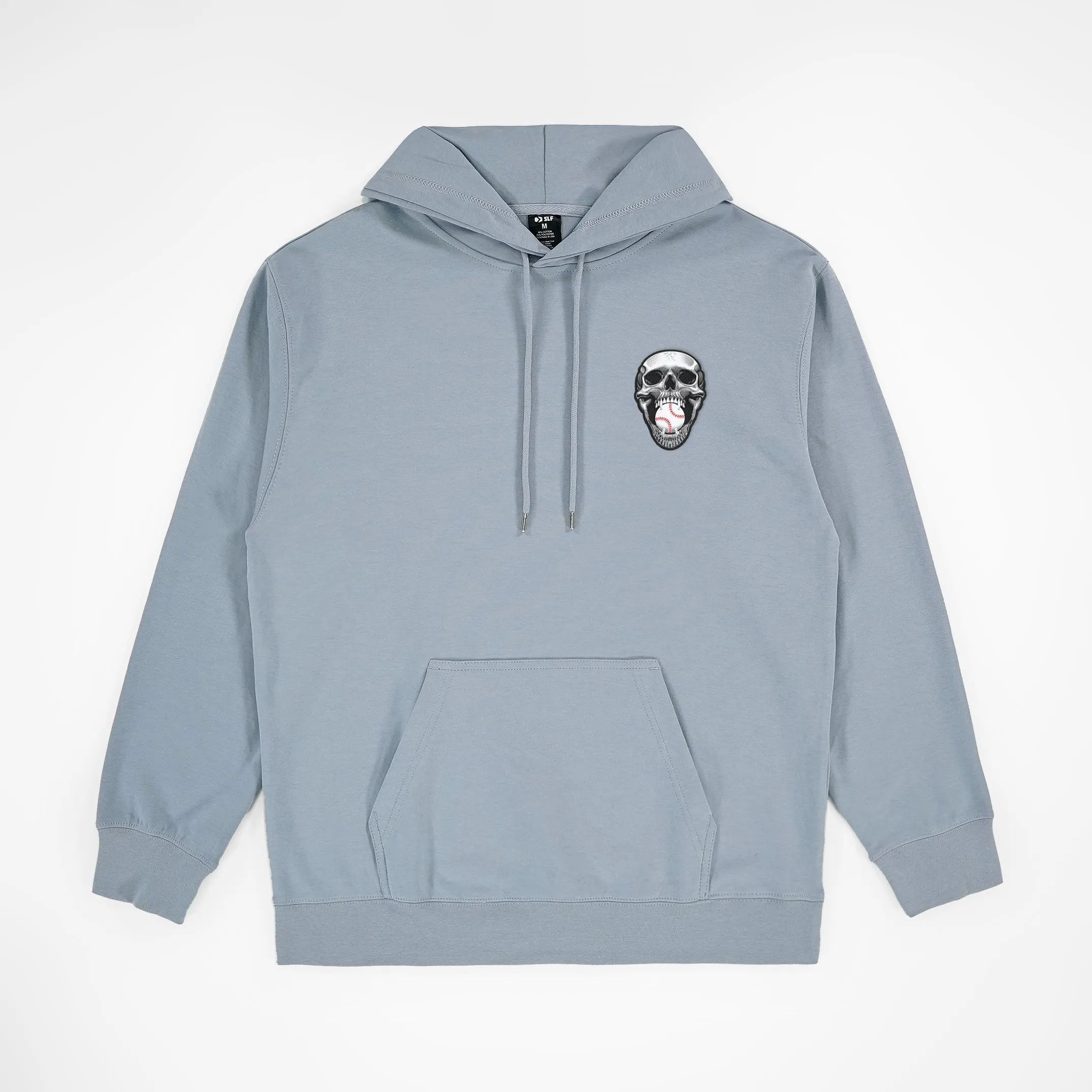 Baseball Skull Patch Hoodie