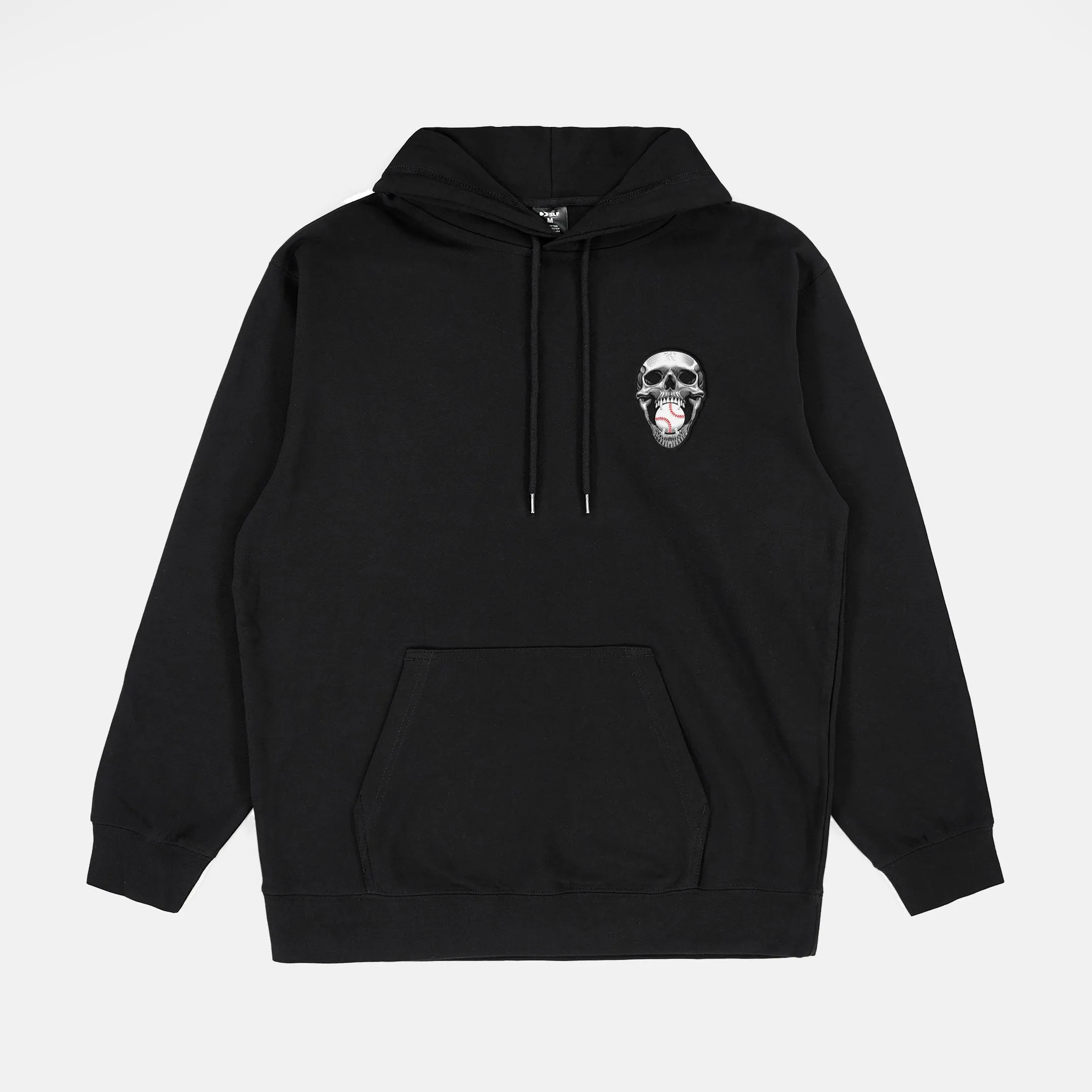 Baseball Skull Patch Hoodie