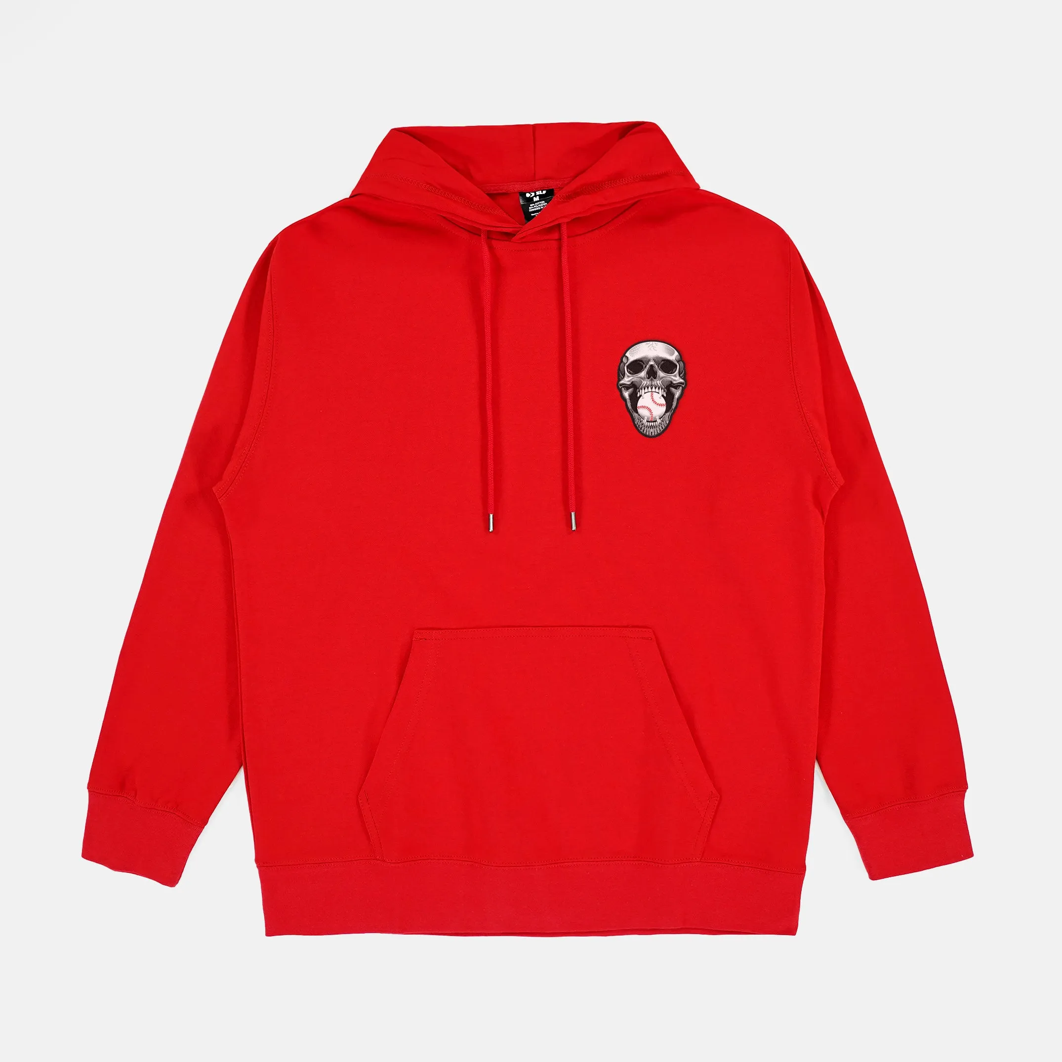 Baseball Skull Patch Hoodie