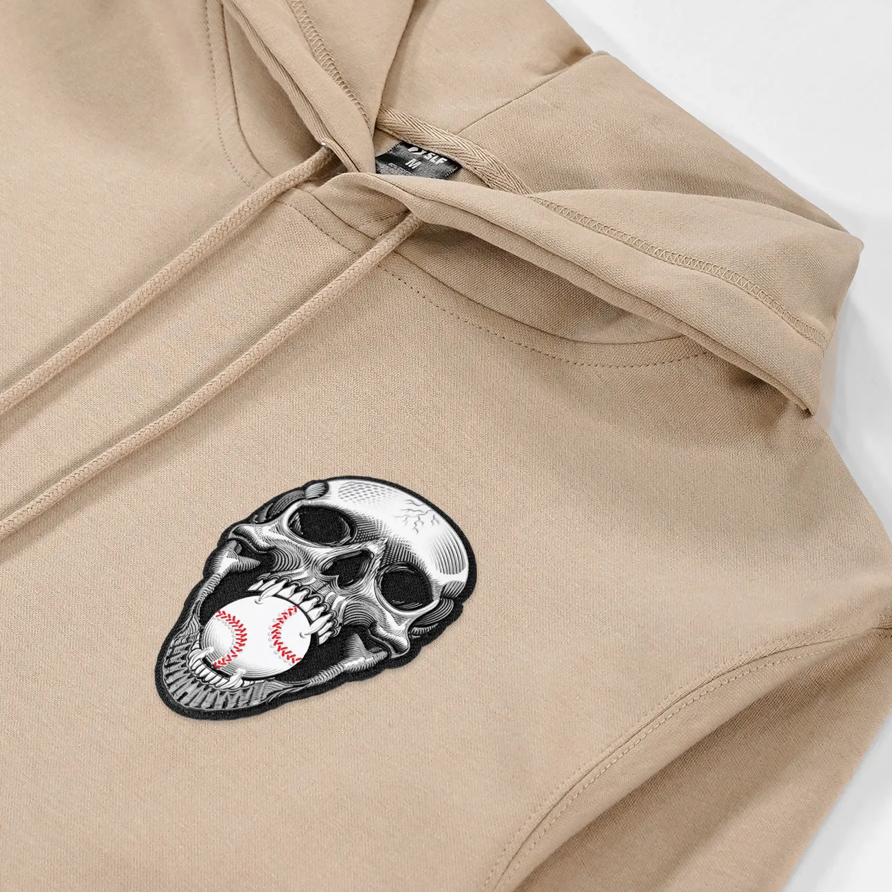 Baseball Skull Patch Hoodie