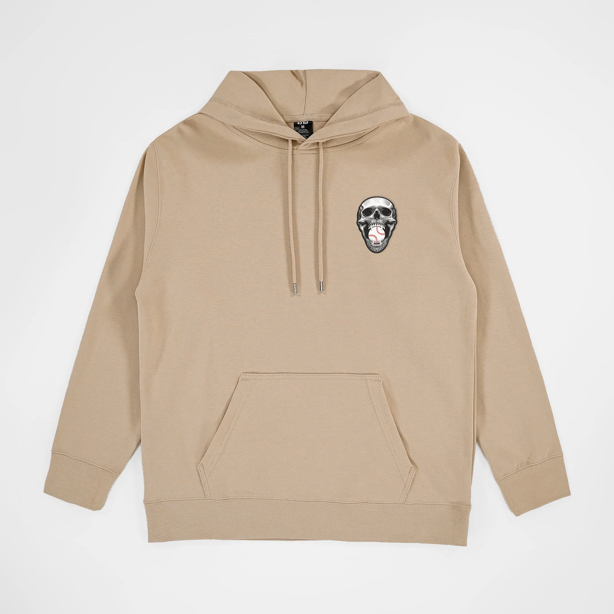 Baseball Skull Patch Hoodie