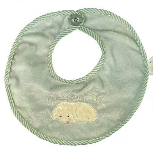 Bearington Baby - Green Little Lamby Bib