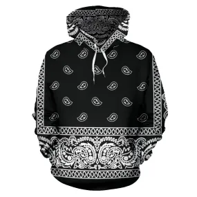 Black Bandanna Hoodie-Express Line