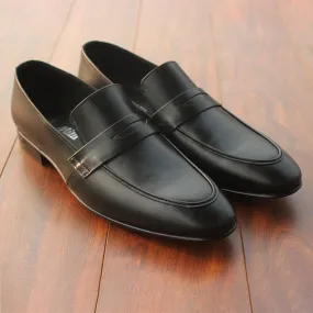 Black Formal Moccasin for men