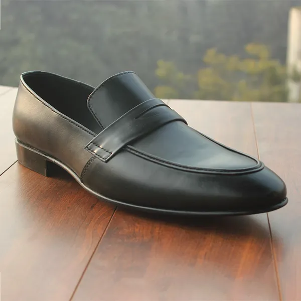 Black Formal Moccasin for men