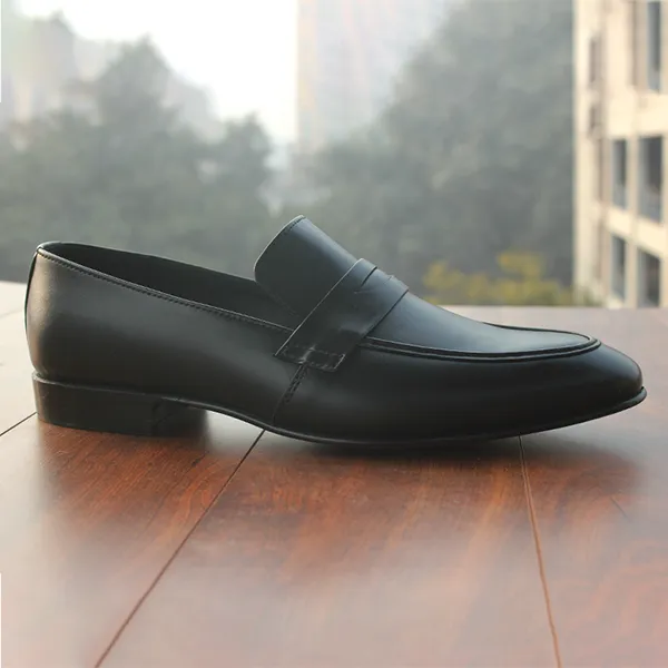 Black Formal Moccasin for men