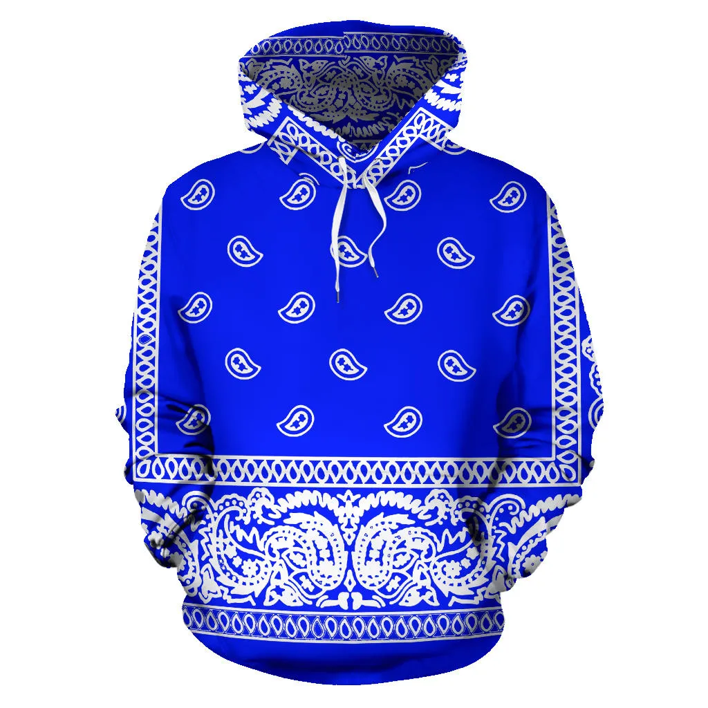 Blue Bandanna Hoodie-Express Line