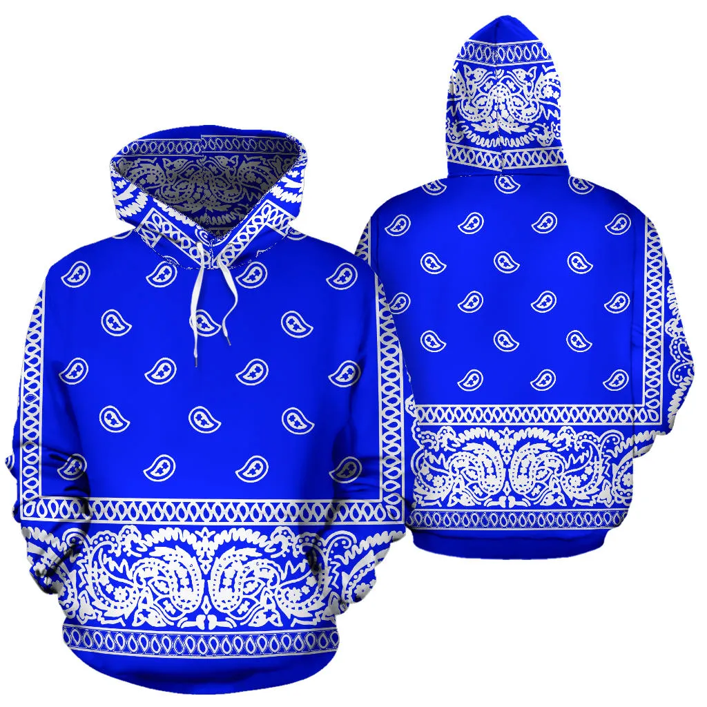 Blue Bandanna Hoodie-Express Line