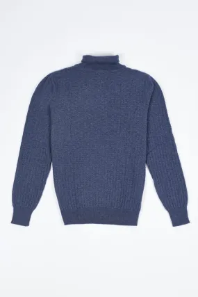 Blue Men’s Turtleneck