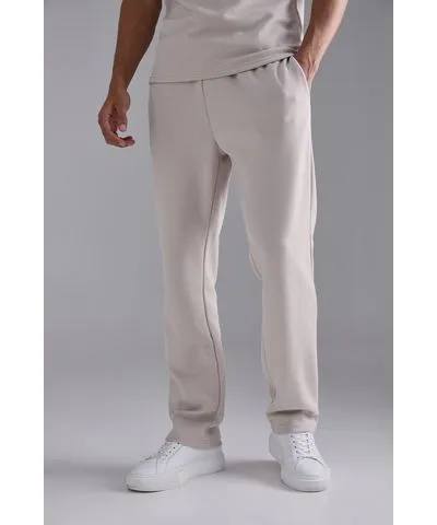 boohoo Mens Regular Fit Pique Sweatpant