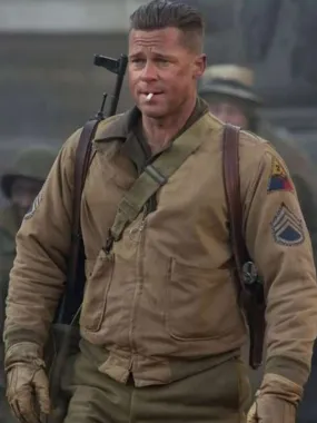 Brad Pitt Fury Jacket - New American Jackets