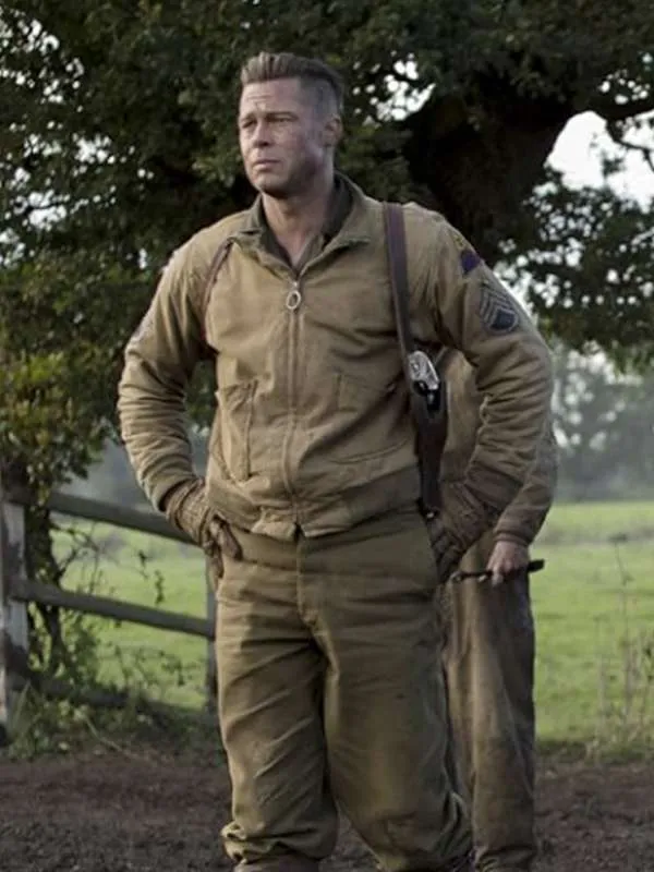 Brad Pitt Fury Jacket - New American Jackets