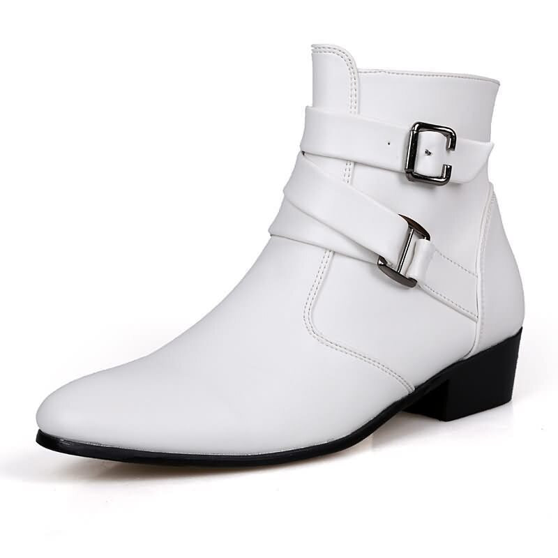 British Style Leather Short Boots with Flat Heel - Perfect for Work and Motorcycle Riding