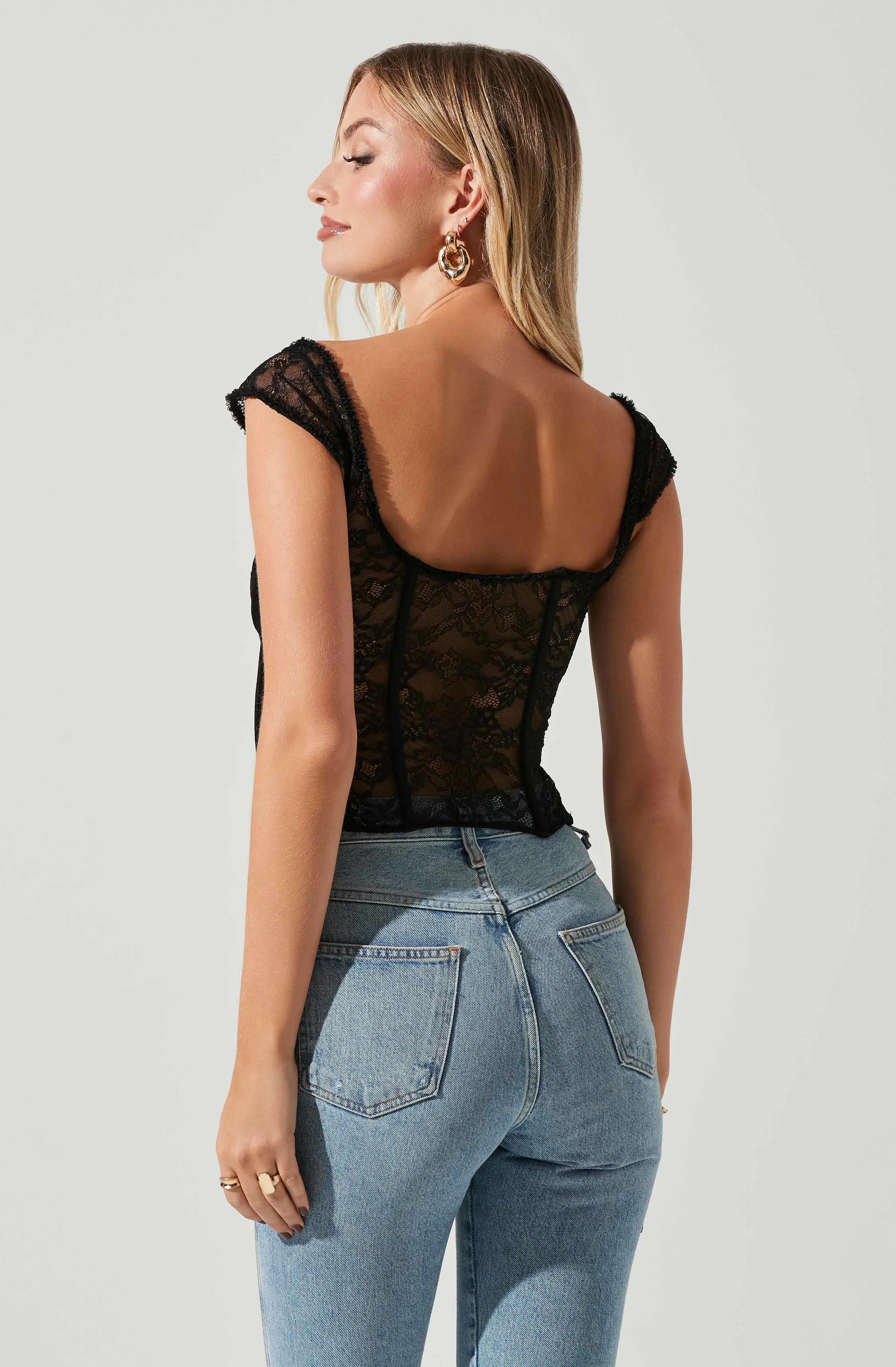 Brooke Lace Corset Top