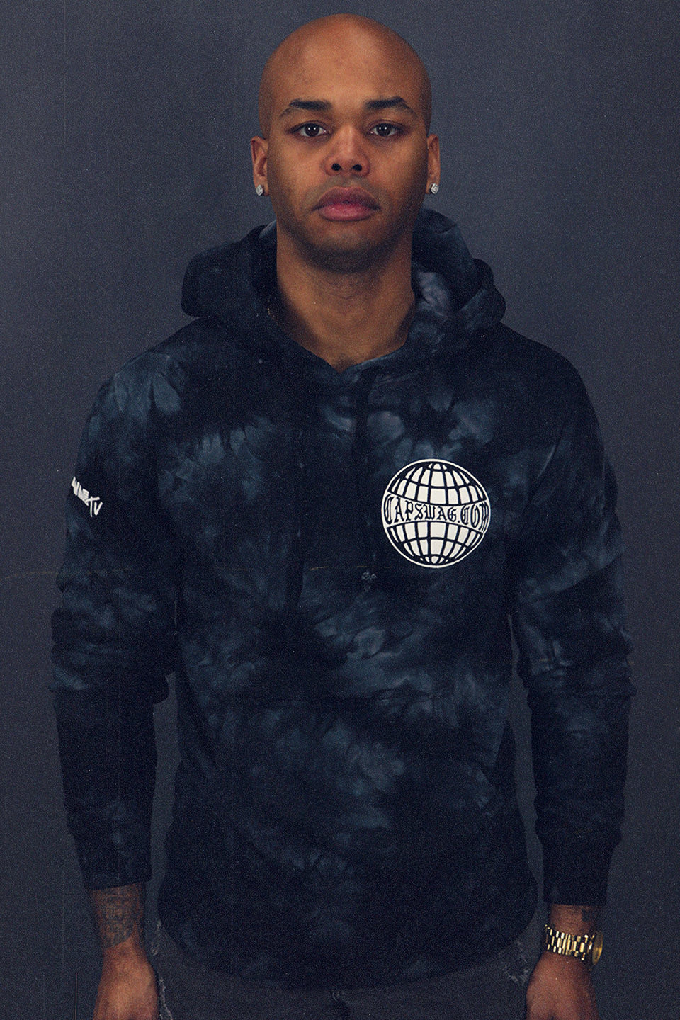 CAP SWAG | SUMMER 2021 | STAFF HOODIE | BLACK TIE-DYE