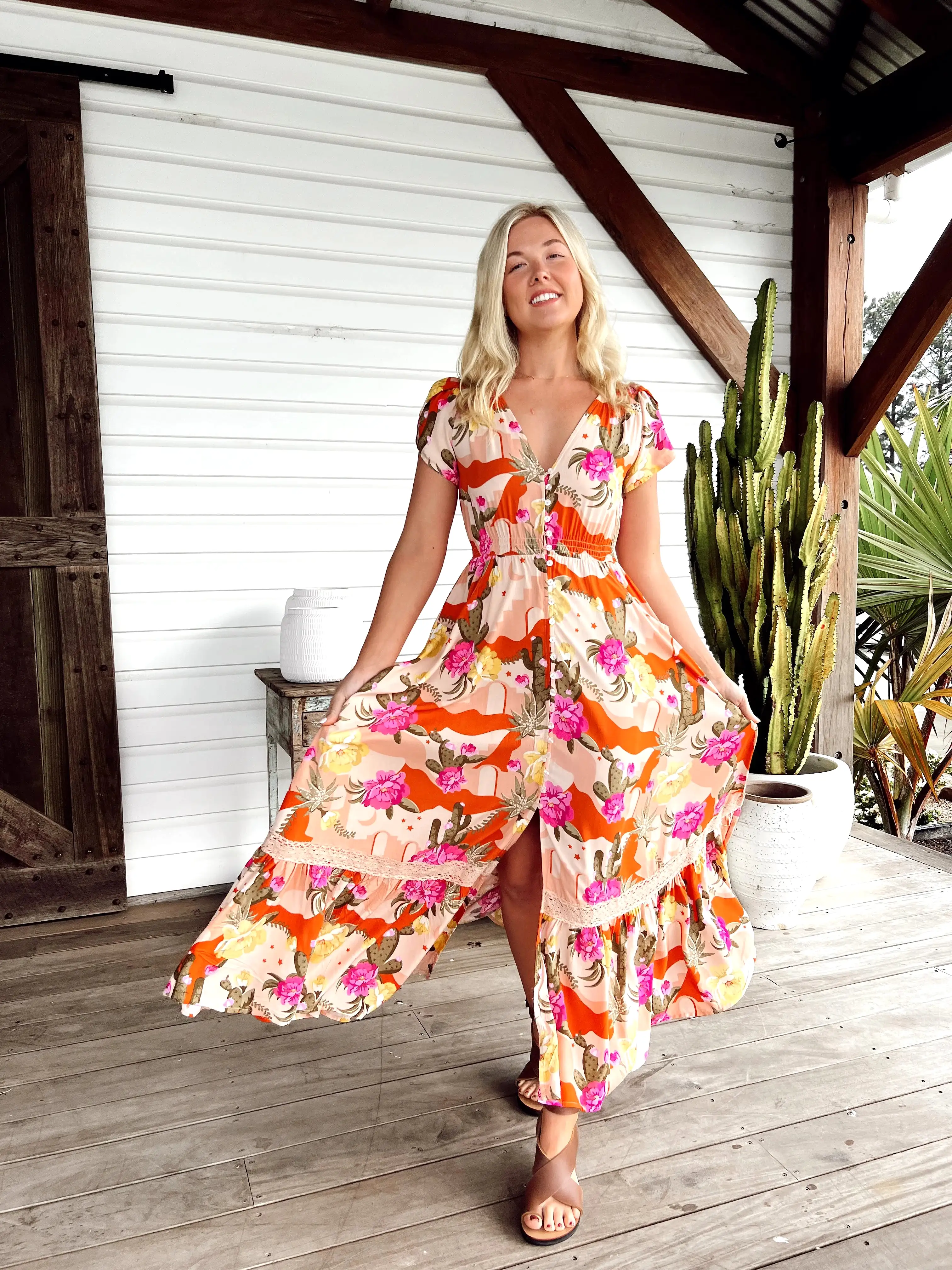 Carmen Maxi Dress - Agave Collection