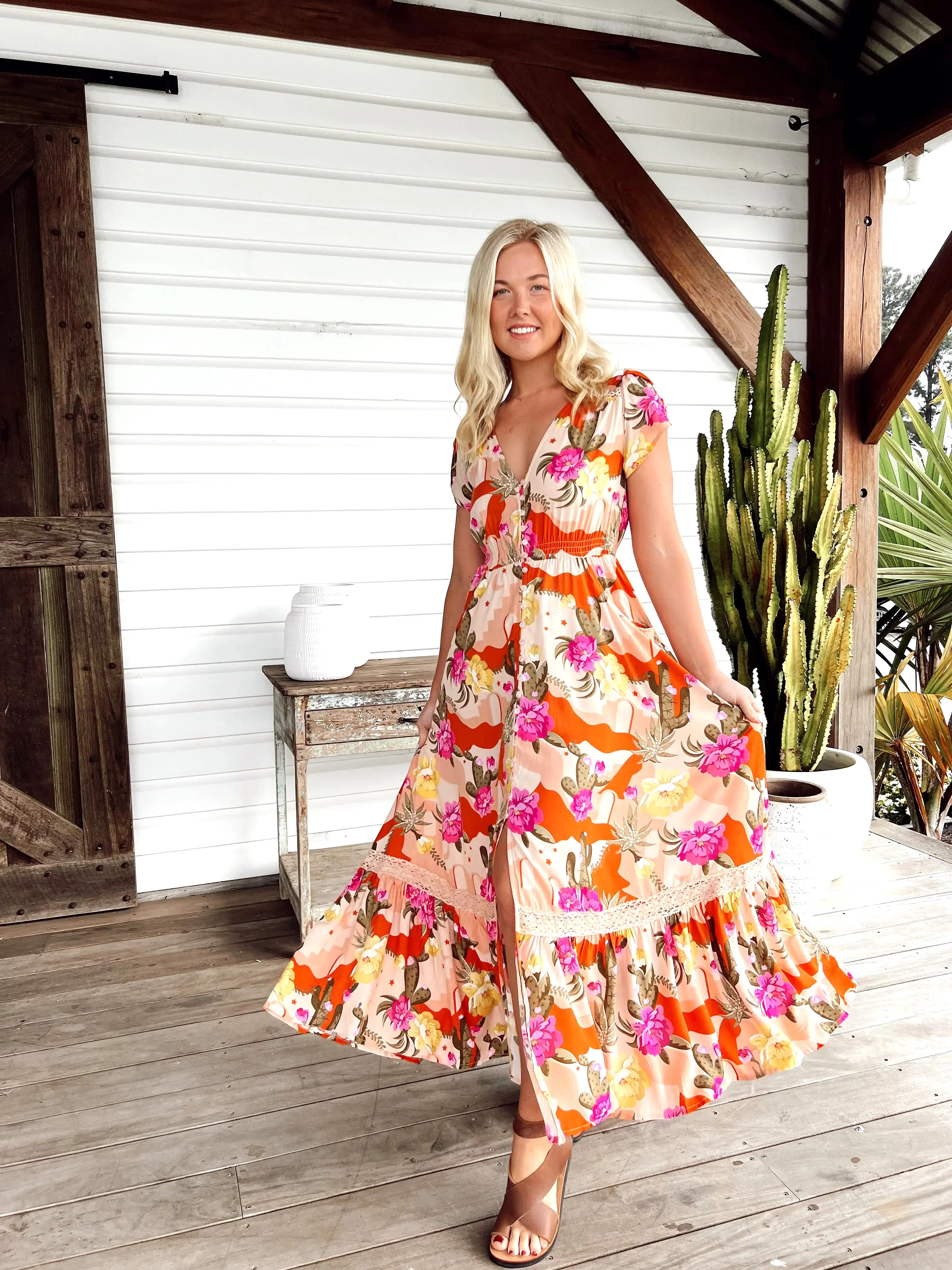 Carmen Maxi Dress - Agave Collection