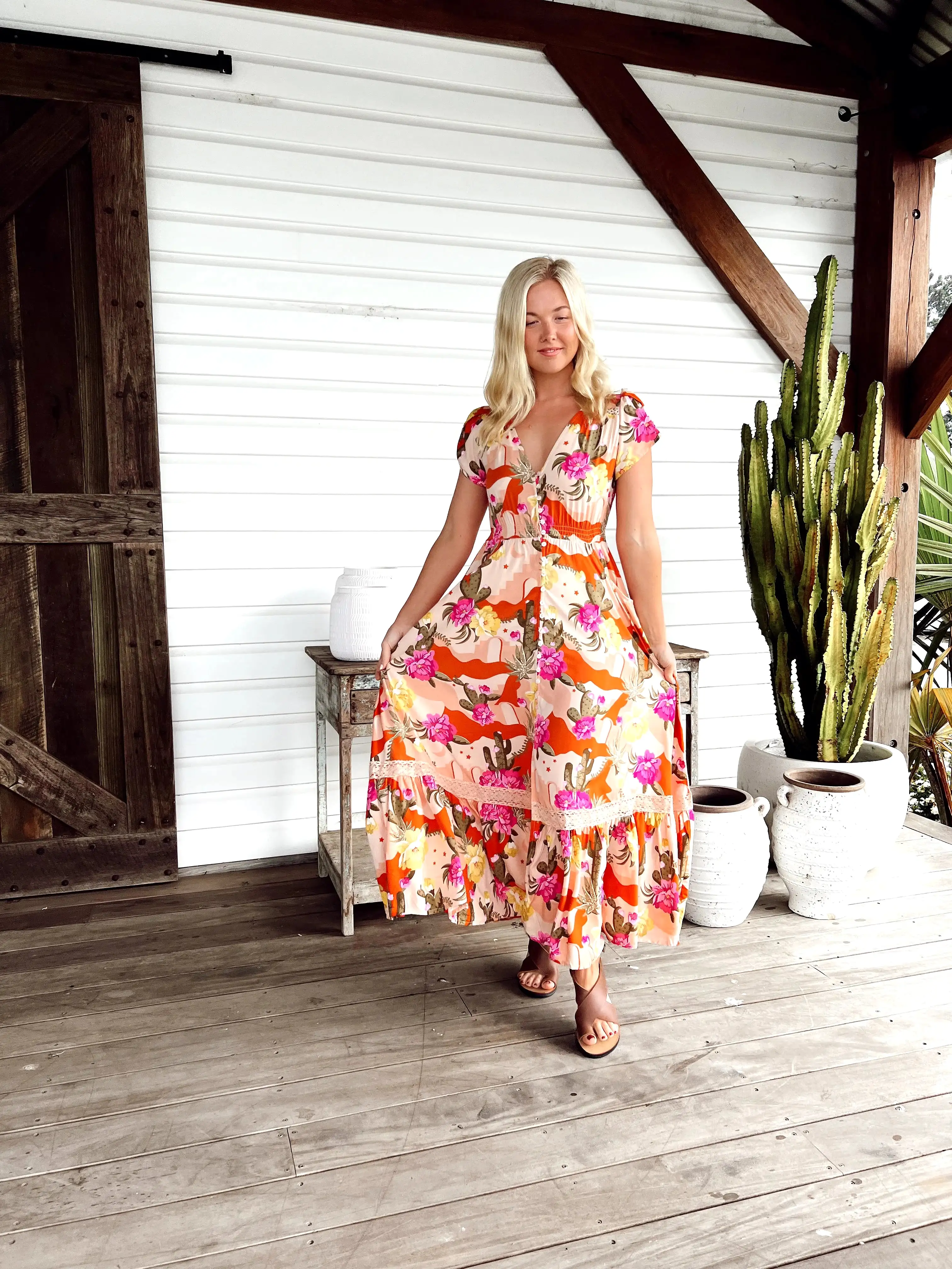 Carmen Maxi Dress - Agave Collection