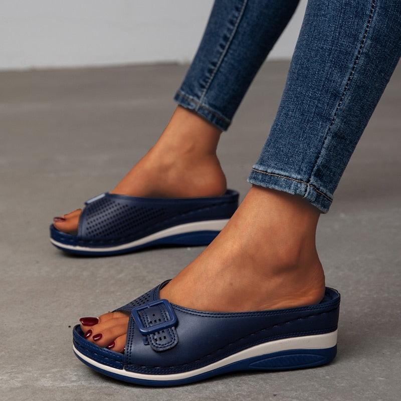 Casual Slip On Wedge Shoes