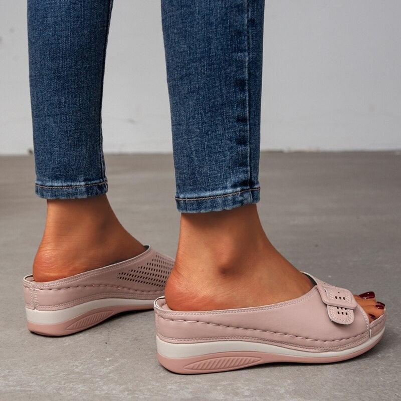 Casual Slip On Wedge Shoes