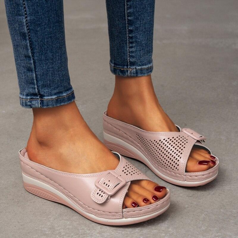 Casual Slip On Wedge Shoes