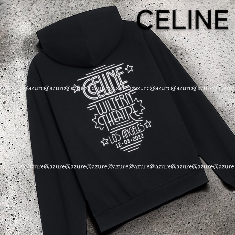 CELINE  |Celine wiltern hoodie in cotton fleece