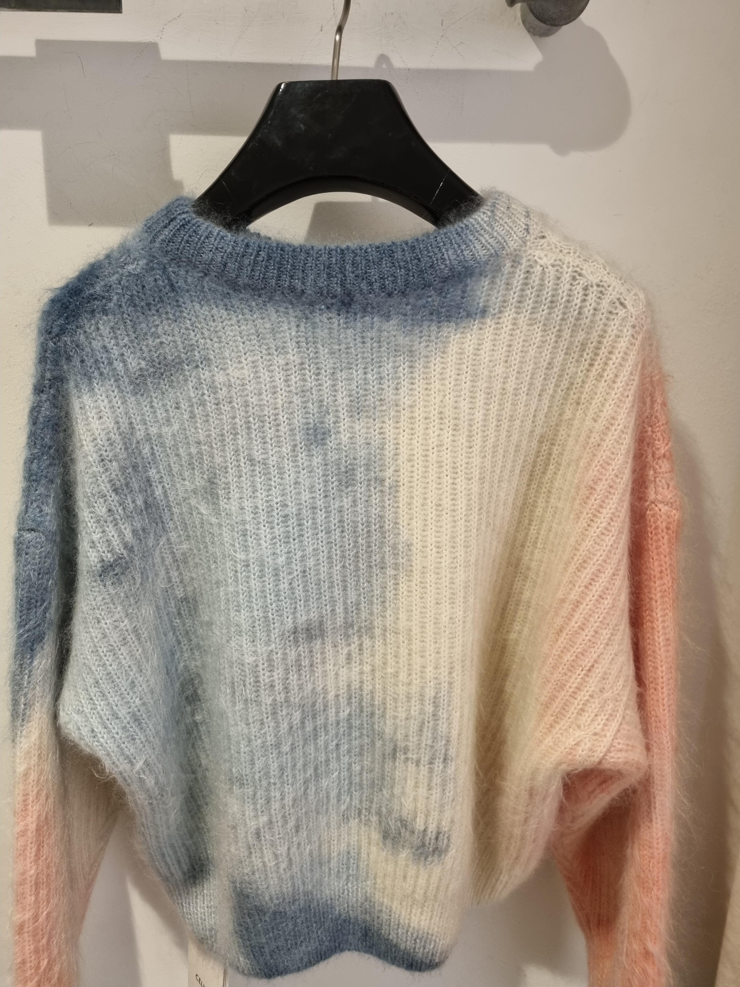 CELINE  |CREW NECK SWEATER IN MOHAIR AND SILK