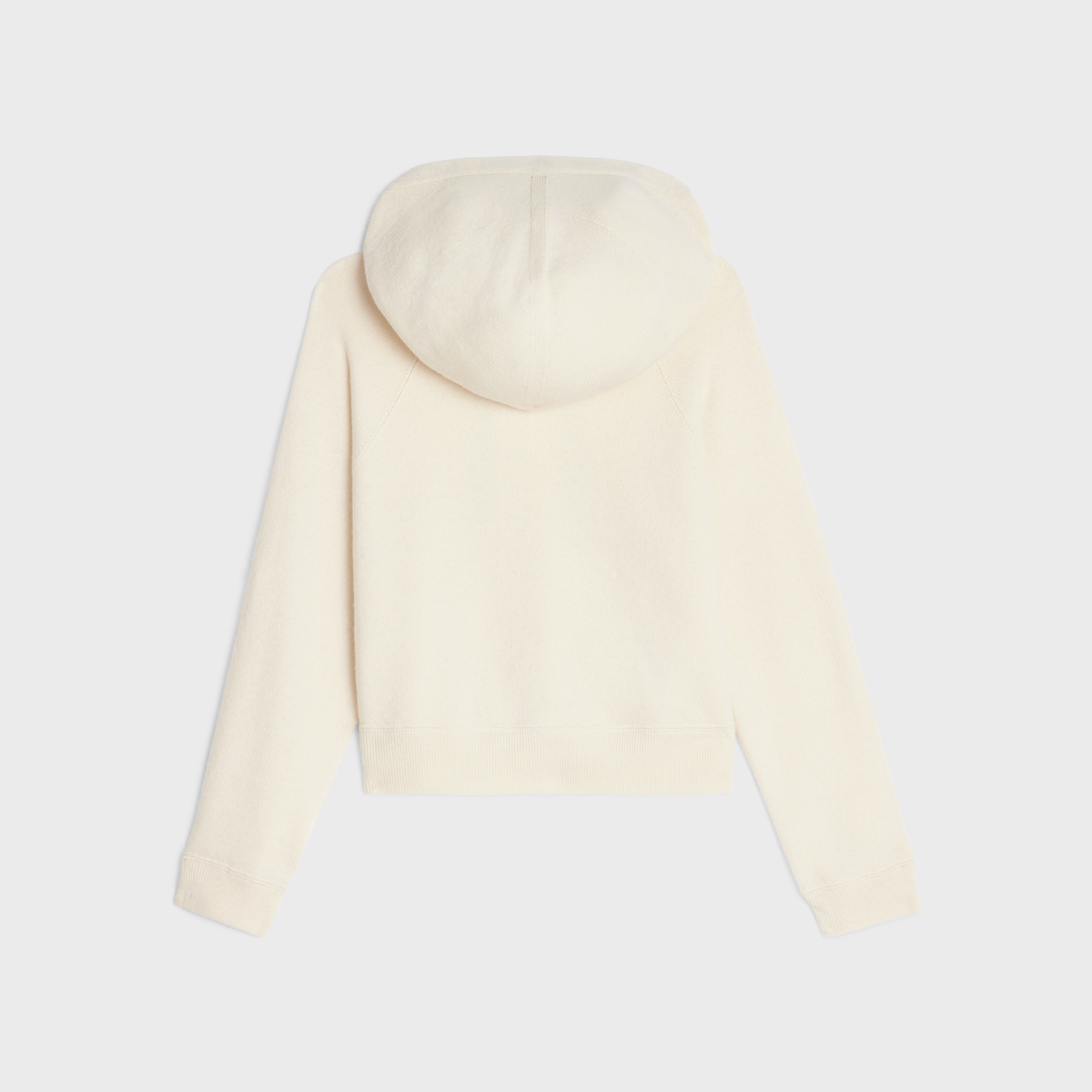 CELINE  |CROPPED SWEATER WITH HOOD IN WOOL AND CASHMERE