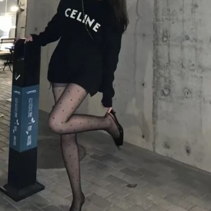 CELINE  |Oversized celine sweater in ribbed wool