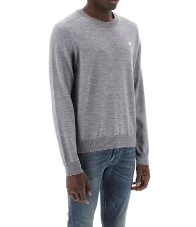 CELINE  |triomphe crew neck sweater in wool