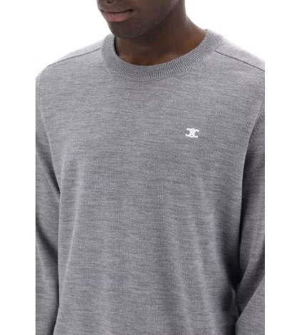 CELINE  |triomphe crew neck sweater in wool