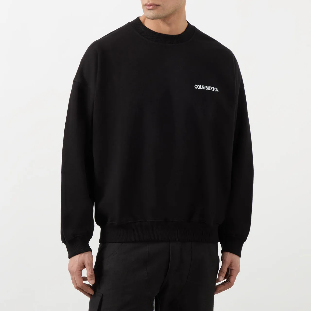 COLE BUXTON Sportswear Logo Sweatshirt - Black