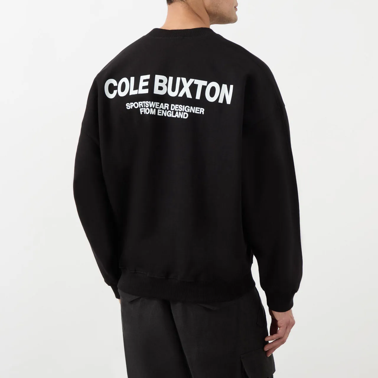 COLE BUXTON Sportswear Logo Sweatshirt - Black