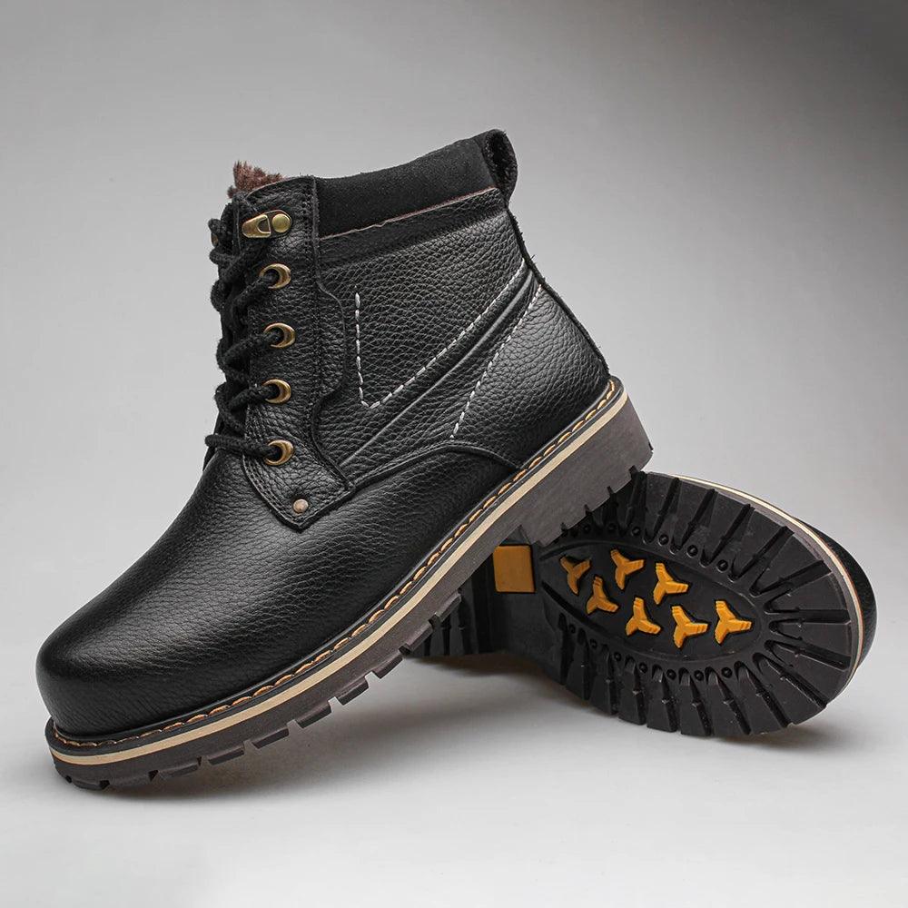 Comfortable Leather Men's Casual Shoes: P8988 Boots