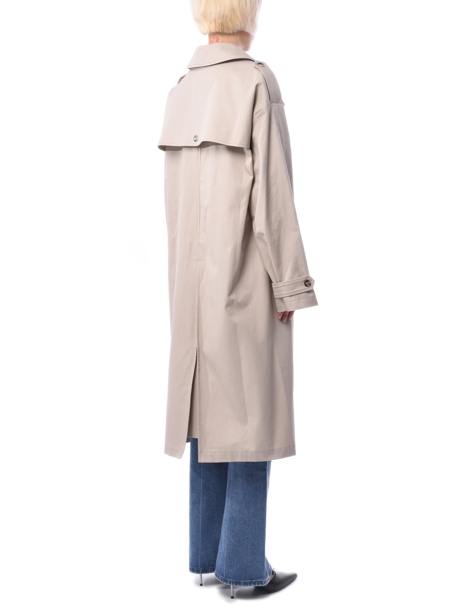 Coperni Twisted Cut-out Trench Coat